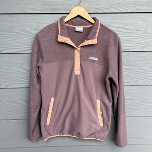 Pink and Purple Columbia Fleece Pullover